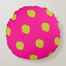Jazzy kleuren Round Pillow