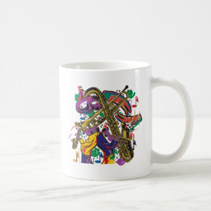 JAZZY Mardis Gras Koffiemok