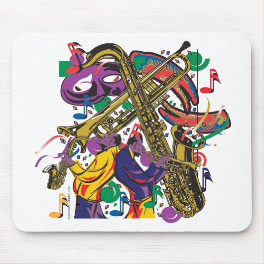 JAZZY Mardis Gras Muismat (Voorkant)