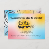 Jazzy Musical Transportation Mini Bus Card Kaart (Voorkant / Achterkant)