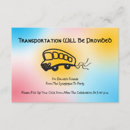 Jazzy Musical Transportation Mini Bus Card Kaart