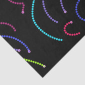 Jazzy Neon Hexagons Patroon Tissuepapier (Detail)