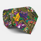 Jazzy New Orleans Music Fest Stropdas (Opgerold)