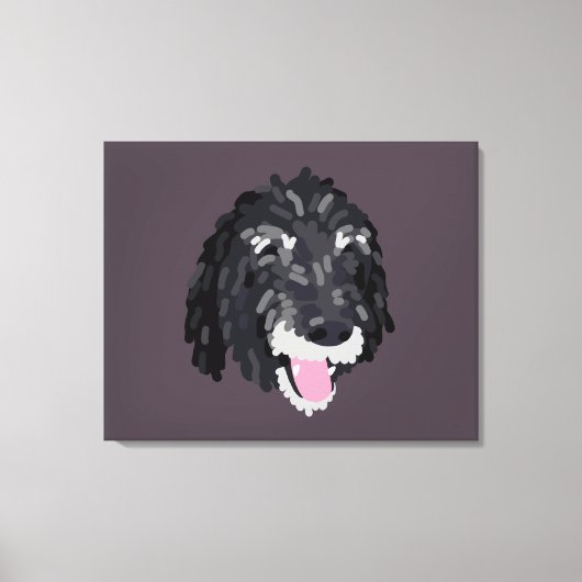 Jazzy Portrait Canvas Art - Achtergrond (Voorkant)