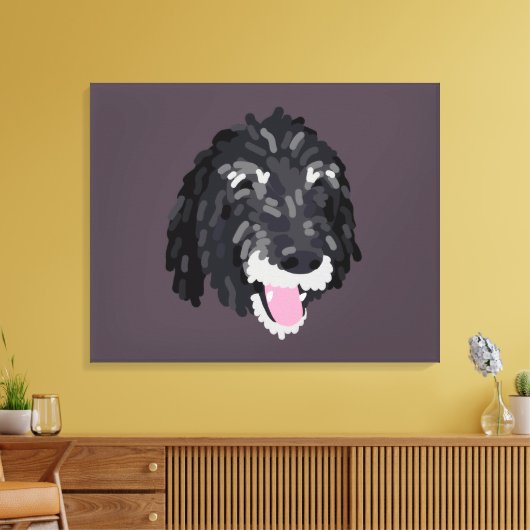 Jazzy Portrait Canvas Art - Achtergrond (Insitu (Woonkamer))