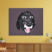 Jazzy Portrait Canvas Art - Achtergrond Afdruk (Insitu (Woonkamer))