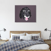 Jazzy Portrait Canvas Art - Achtergrond Afdruk (Insitu (Slaapkamer))
