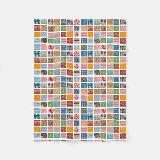 Jazzy Pyrex Fleece Throw (Voorkant)