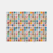 Jazzy Pyrex Fleece Throw Deken (Voorkant (Horizontaal))