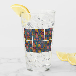 Jazzy Riff Geometrisch Pintglas Glas