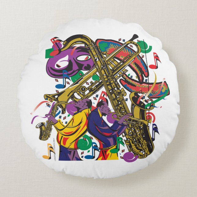 JAZZy Rond Kussen (Voorkant)