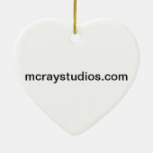 "Jazzy Santa" Keramisch Ornament (Achterkant)