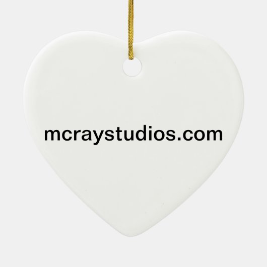 "Jazzy Santa" Keramisch Ornament (Achterkant)