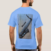 Jazzy Saxy Saxophone T-shirt (Achterkant)