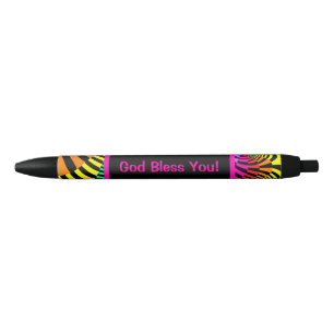 Jazzy stapes God zegene jou Zwarte Inkt Pen