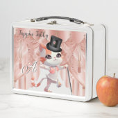 Jazzy Tap Dancing Tabby Cat Pet Cane Monogram (In situ)