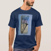 Jazzy Trombone Musical Artistic T-Shirt (Voorkant)