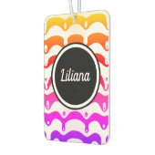 Jazzy Tropical Psychedelic Dripping Stripes Luchtverfrisser (Links)