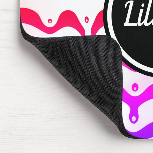 Jazzy Tropical psychedelic Dripping Stripes Muismat (Hoek)