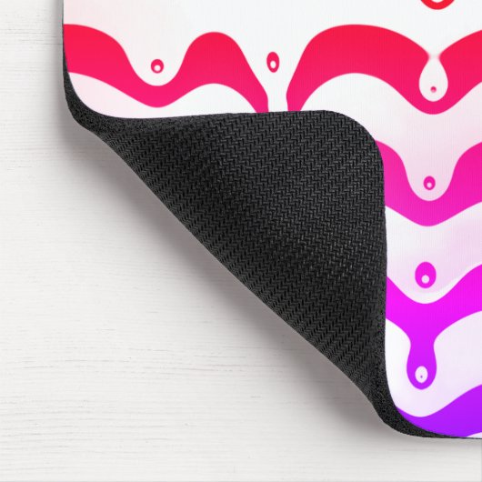 Jazzy Tropical Psychedelic Dripping Stripes Muismat (Hoek)