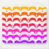 Jazzy Tropical Psychedelic Dripping Stripes Muismat (Voorkant)