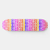 Jazzy Tropical Psychedelic Dripping Stripes Persoonlijk Skateboard (Horizontaal)