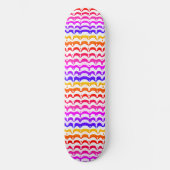 Jazzy Tropical Psychedelic Dripping Stripes Persoonlijk Skateboard (Voorkant)