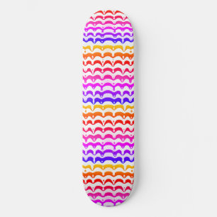 Jazzy Tropical Psychedelic Dripping Stripes Persoonlijk Skateboard