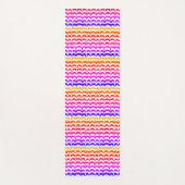 Jazzy Tropical Psychedelic Dripping Stripes Yogamat (Voorkant)