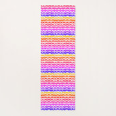 Jazzy Tropical Psychedelic Dripping Stripes Yogamat (Achterkant)