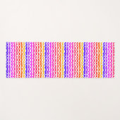 Jazzy Tropical Psychedelic Dripping Stripes Yogamat (Voorkant (horizontaal))