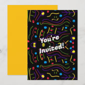 jazzy uitnodiging (Voorkant / Achterkant)