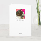 Jazzy Weinig Kerstkaart Feestdagen Kaart (Achterkant)