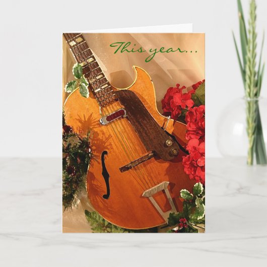 Jazzy Weinig Kerstkaart Feestdagen Kaart (Voorkant)