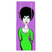 Jazzy Wine Gift Bag Wijn Cadeautas (Achterkant)