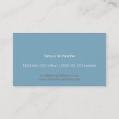 Jazzy winterkat - ski visitekaartje (Achterkant)