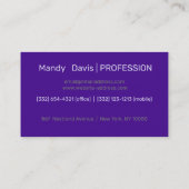 Jazzy winterkat - visitekaartje (Achterkant)