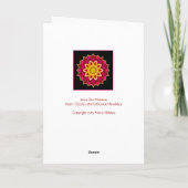 Jazzy Zen Momma Mandala Verjaardag Kaart (Achterkant)