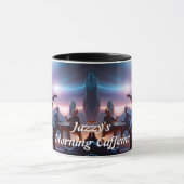 Jazzy's Morning Cafeïne Gepersonaliseerde  Mok (Midden)