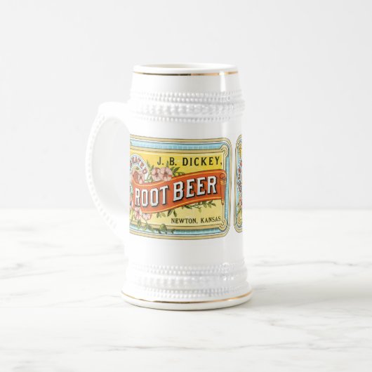JB Dickey Root Beer Stein Bierpul (Voorkant links)