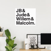 JB Jude Willem Malcolm Poster (Thuiskantoor)
