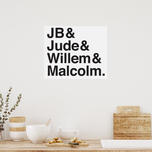 JB Jude Willem Malcolm Poster (Keuken)