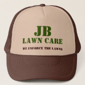 JB, LAWN CARE, we dwingen de wetten af Trucker Pet (Voorkant)