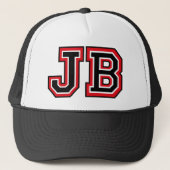 'JB'-monogram Trucker Pet (Voorkant)