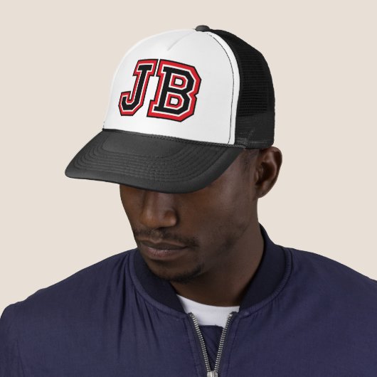 'JB'-monogram Trucker Pet (In situ)