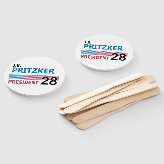 JB Pritzker 2028 Handwaaier (Niet-gemonteerd)