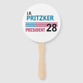JB Pritzker 2028 Handwaaier (Voorkant)
