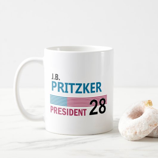 JB Pritzker 2028 Koffiemok (Met donut)