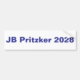 JB Pritzker 2028, run voor President Bumpersticker