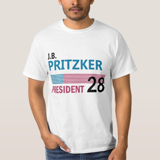 JB Pritzker 2028 T-shirt (Voorkant)
